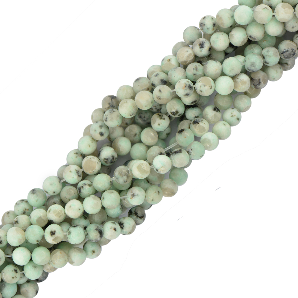 Strand 4mm Sesame Jasper Round Loose Beads Gemstone DIY Jewelry Making 15"