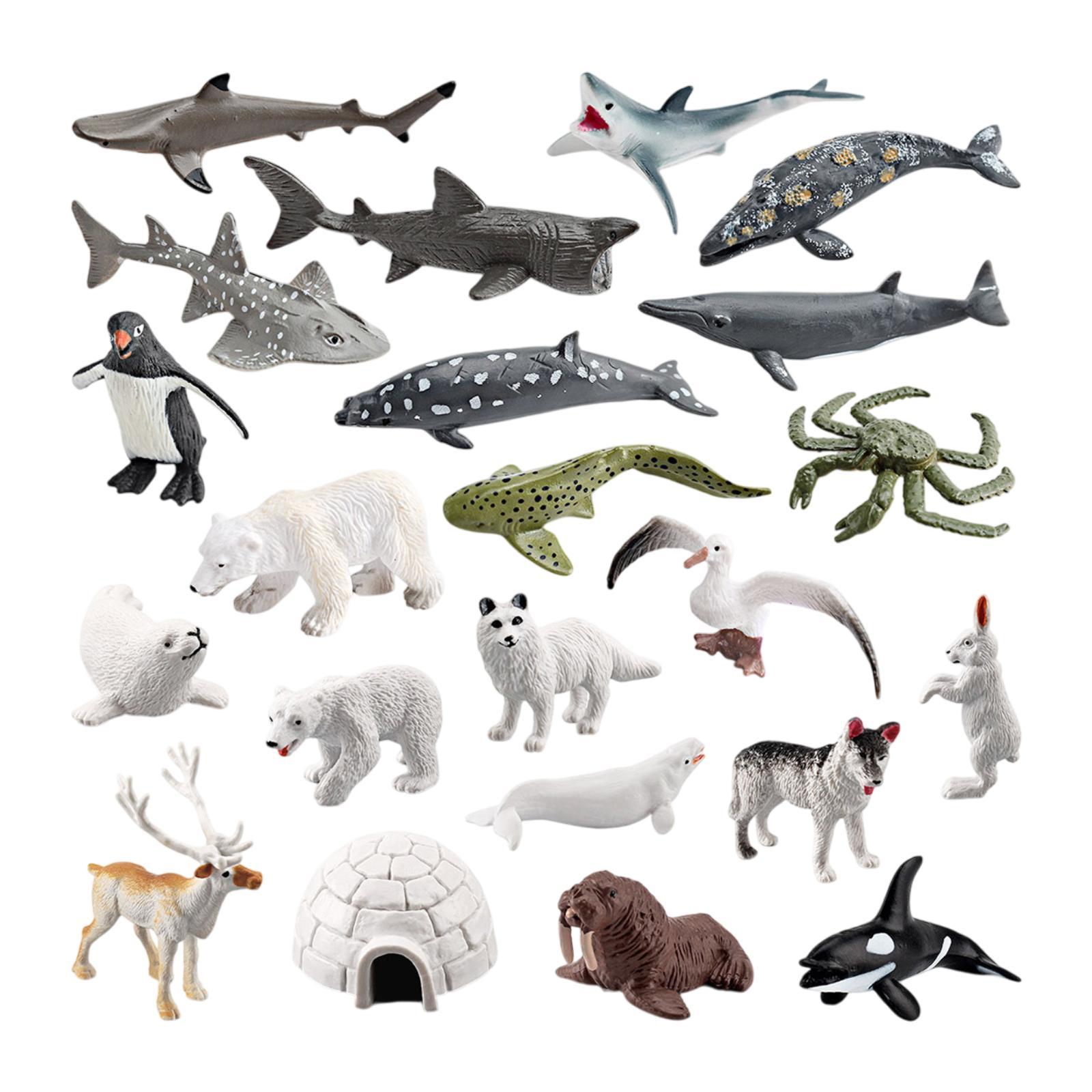 Sea Animals Figures 22Pcs
