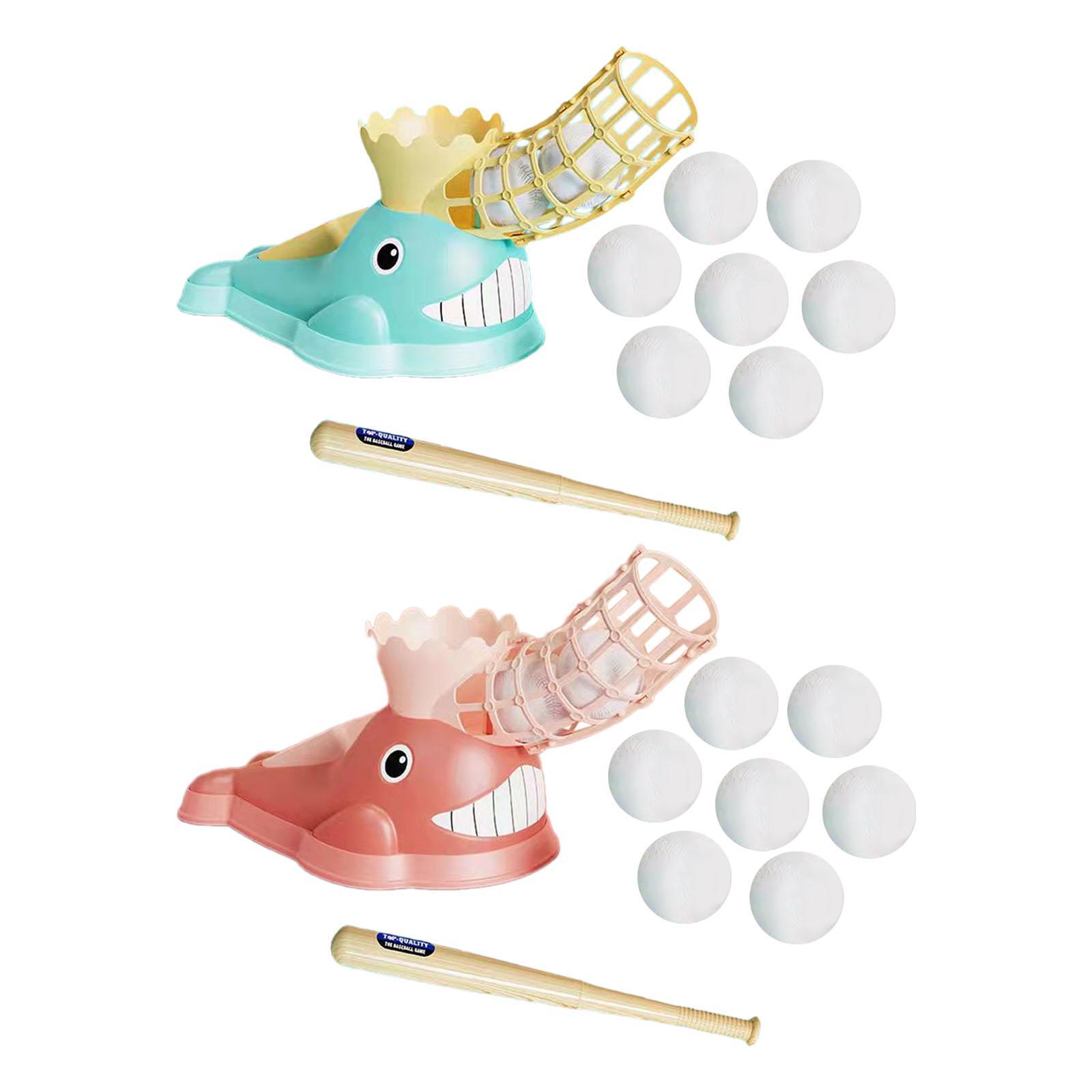 Kids Baseball Pitching Machine Entertainment Baseball Pitcher for Kids Gifts Blue