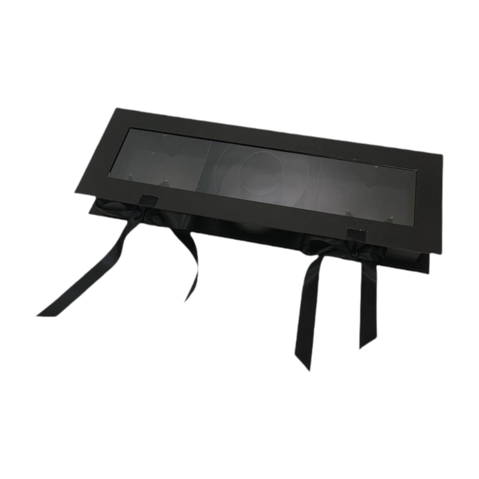 Mom Letter Flower Box Black