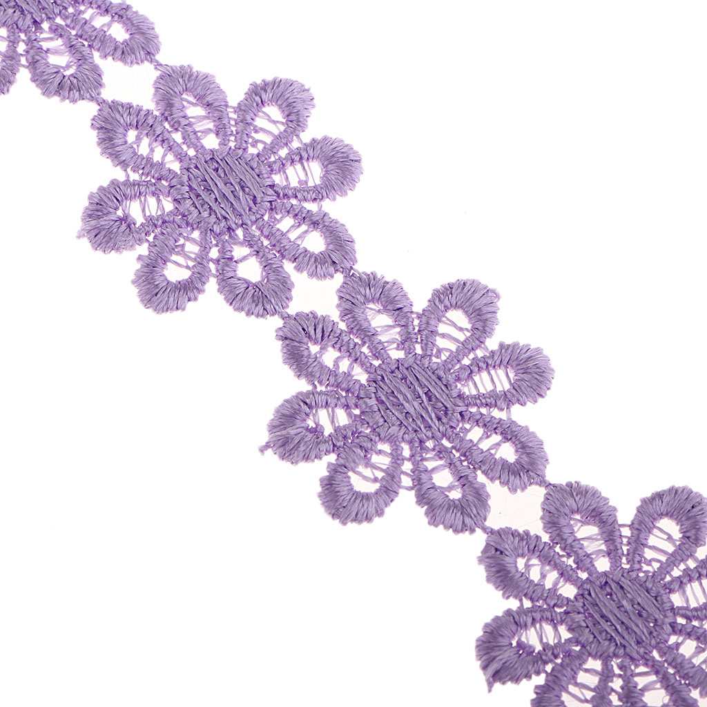 15Yards Daisy Lace Trim Crochet Flower Ribbon Sewing Dressmaking Edging