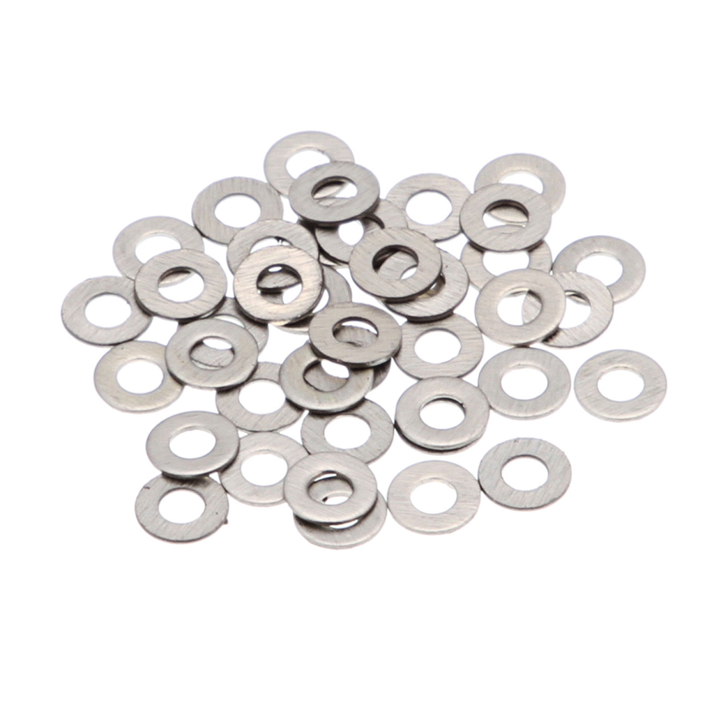 100pcs Stainless Steel Plain Washers Flat Washer Kit M1.6/M3/M4/M5/M6 ...