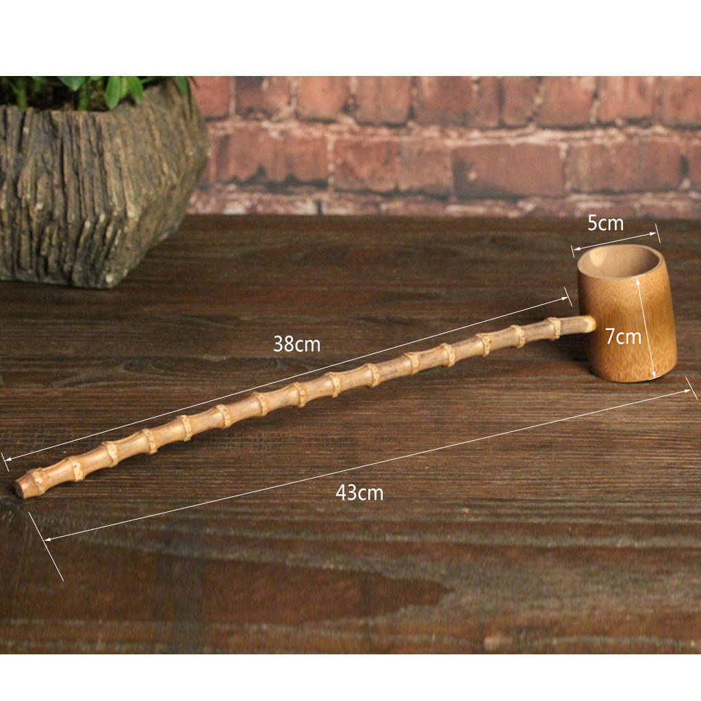 Japanese Bamboo Water Dipper Ladle Light Traditional Tea Suana Ladle #1