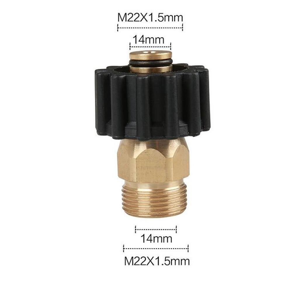 Pressure Washer Twist Connect M22M X M22F Solid Brass Coupling Adapter A