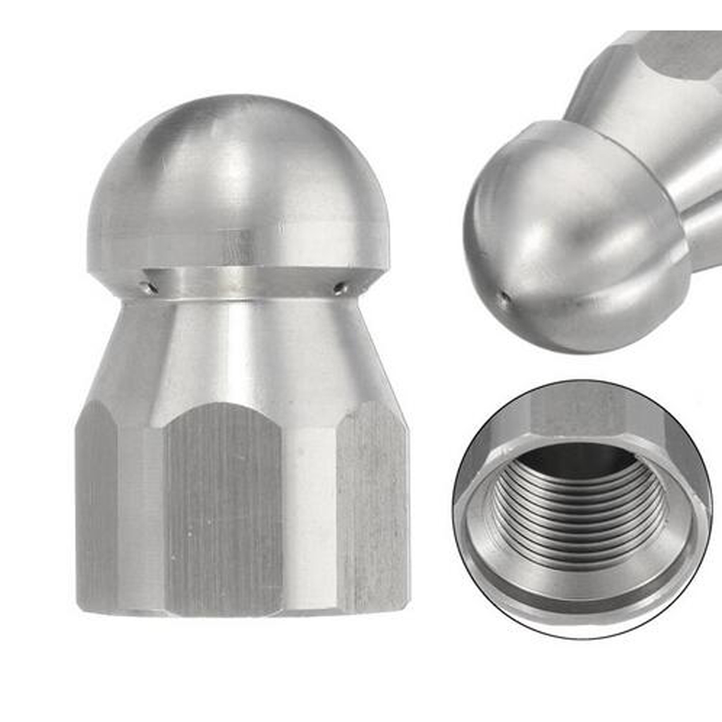 1/4M Sewer Cleaning Jetting Nozzle Rotary Spinning Drain Sewer Jetter