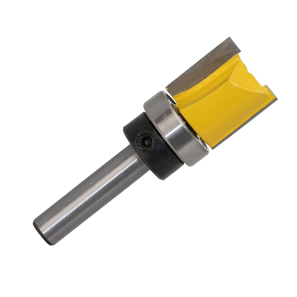 4Pcs 8mm 3/4" Metric Double Flute Straight Router Bit Flush Trim Cutter Tools UK 