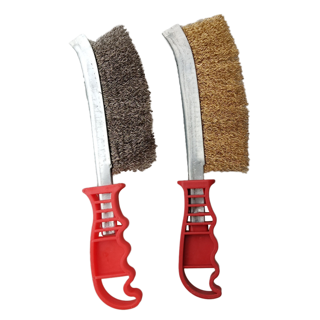 2pcs Dense Wire Hand Brushes Metal Rust Paint Cleaning Tool