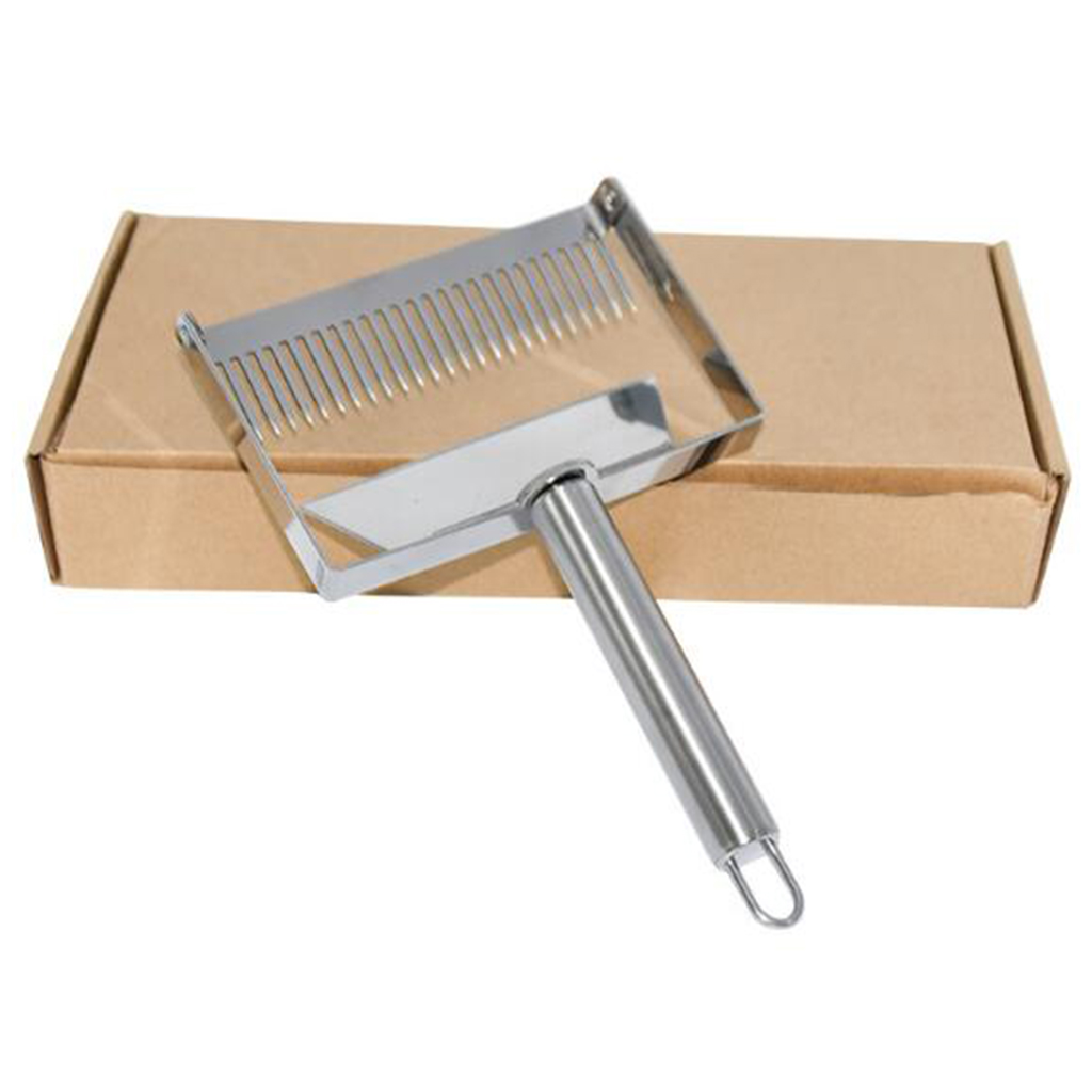 9'' Stainless Steel Honey Scraper Fork Beekeeping Uncapping Bee Hive Shovel