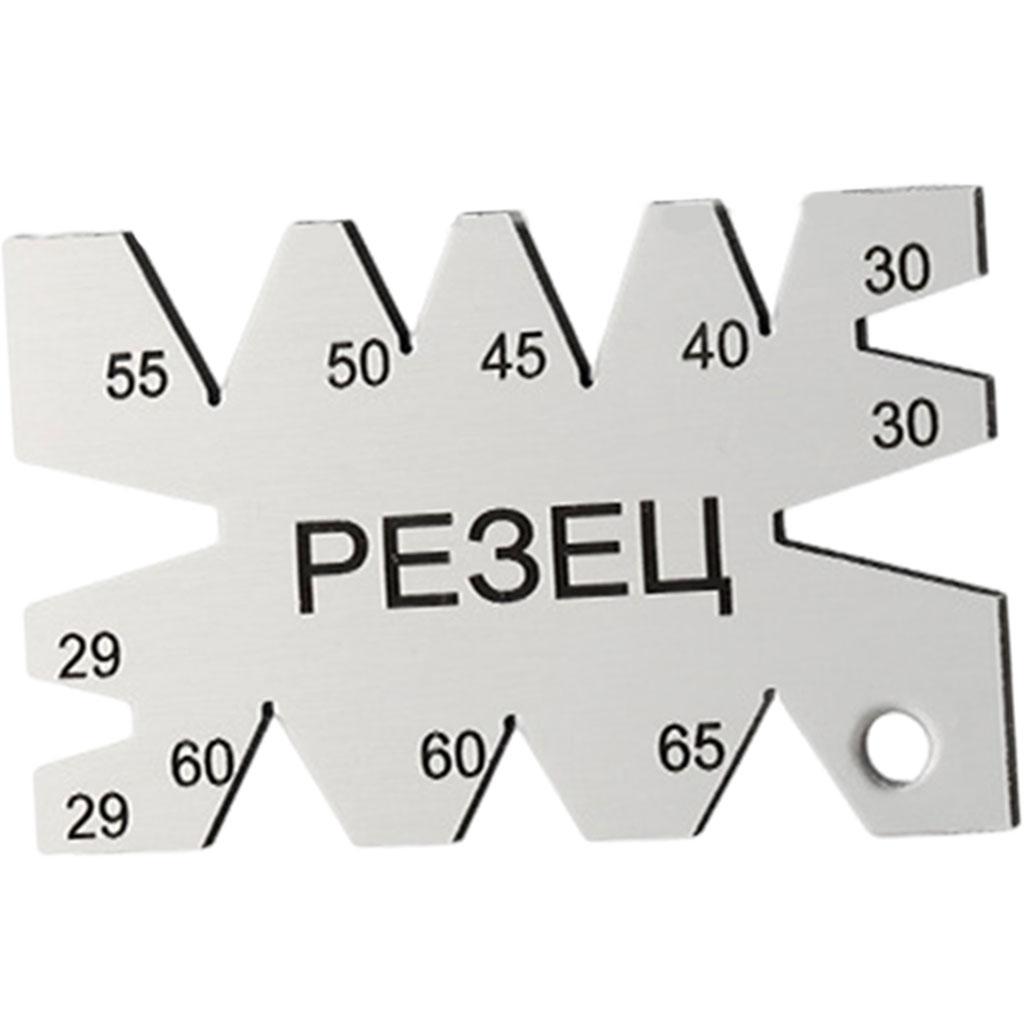 Carbon Steel Screw Thread Cutting Angle Gauge for Metalworking Woodworking PE3EU