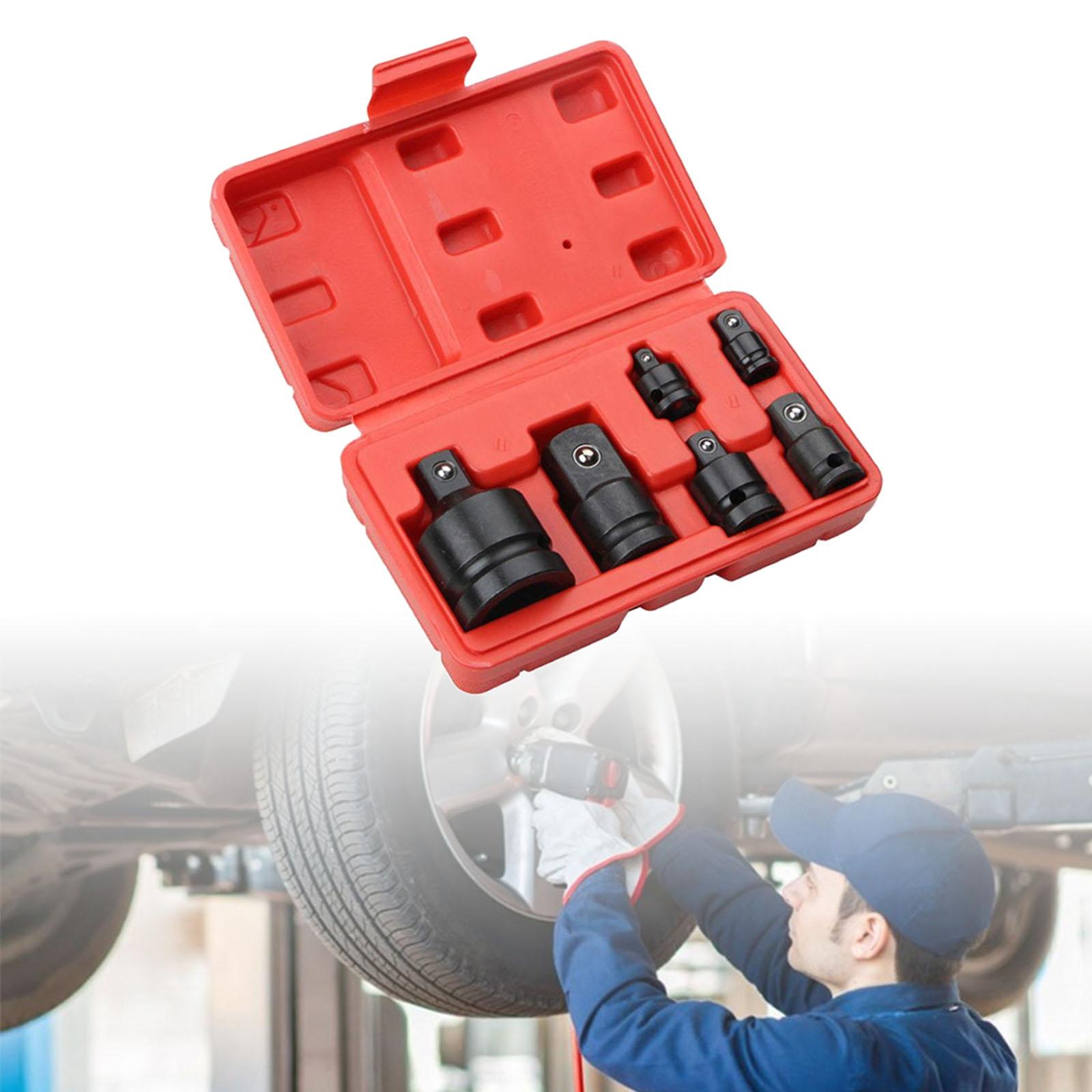 6 Pieces Impact Socket Adapter Auto Repair Parts Socket Extension Hand Tool