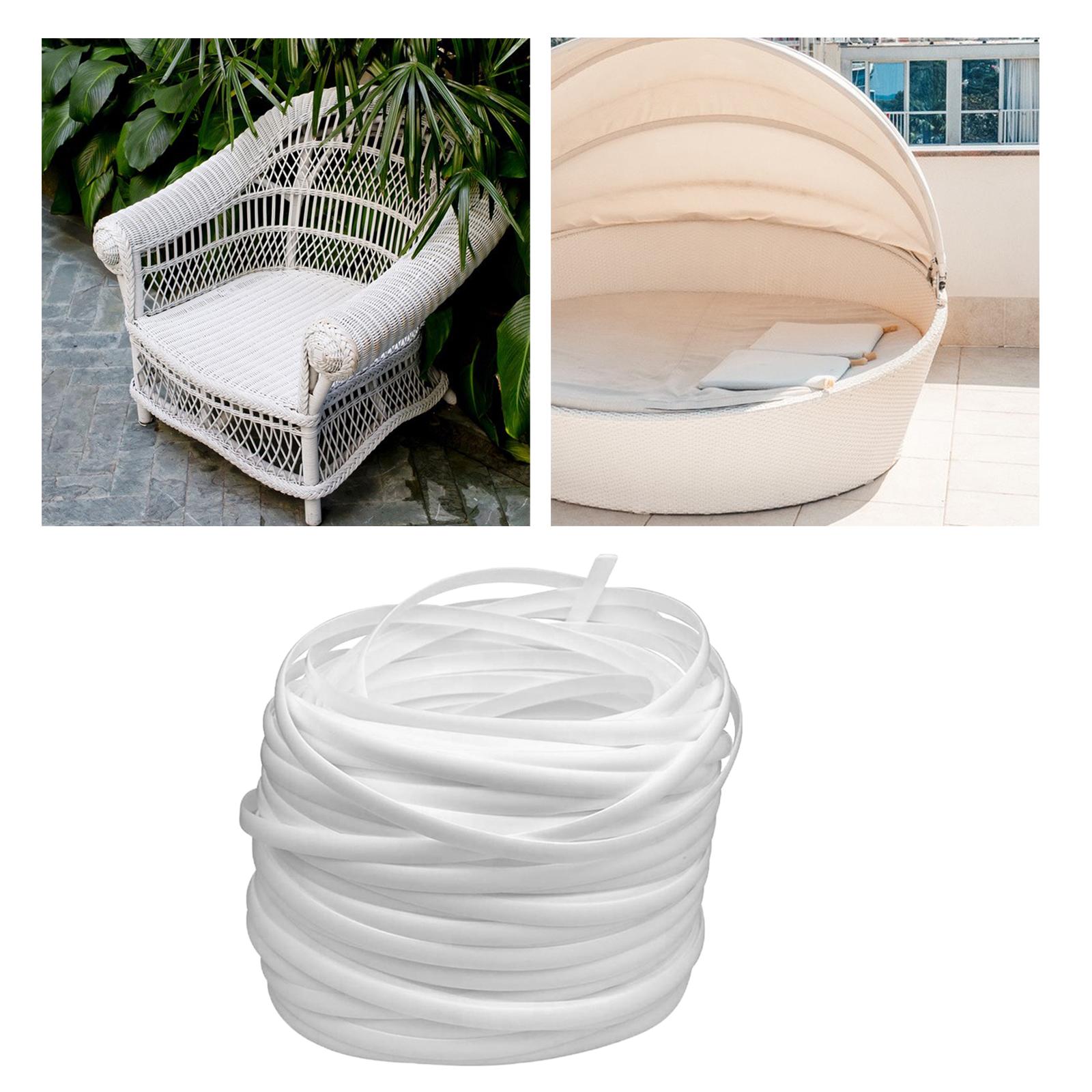 Rattan Wicker Patio Furniture Rattan Chair Table Repair Material White
