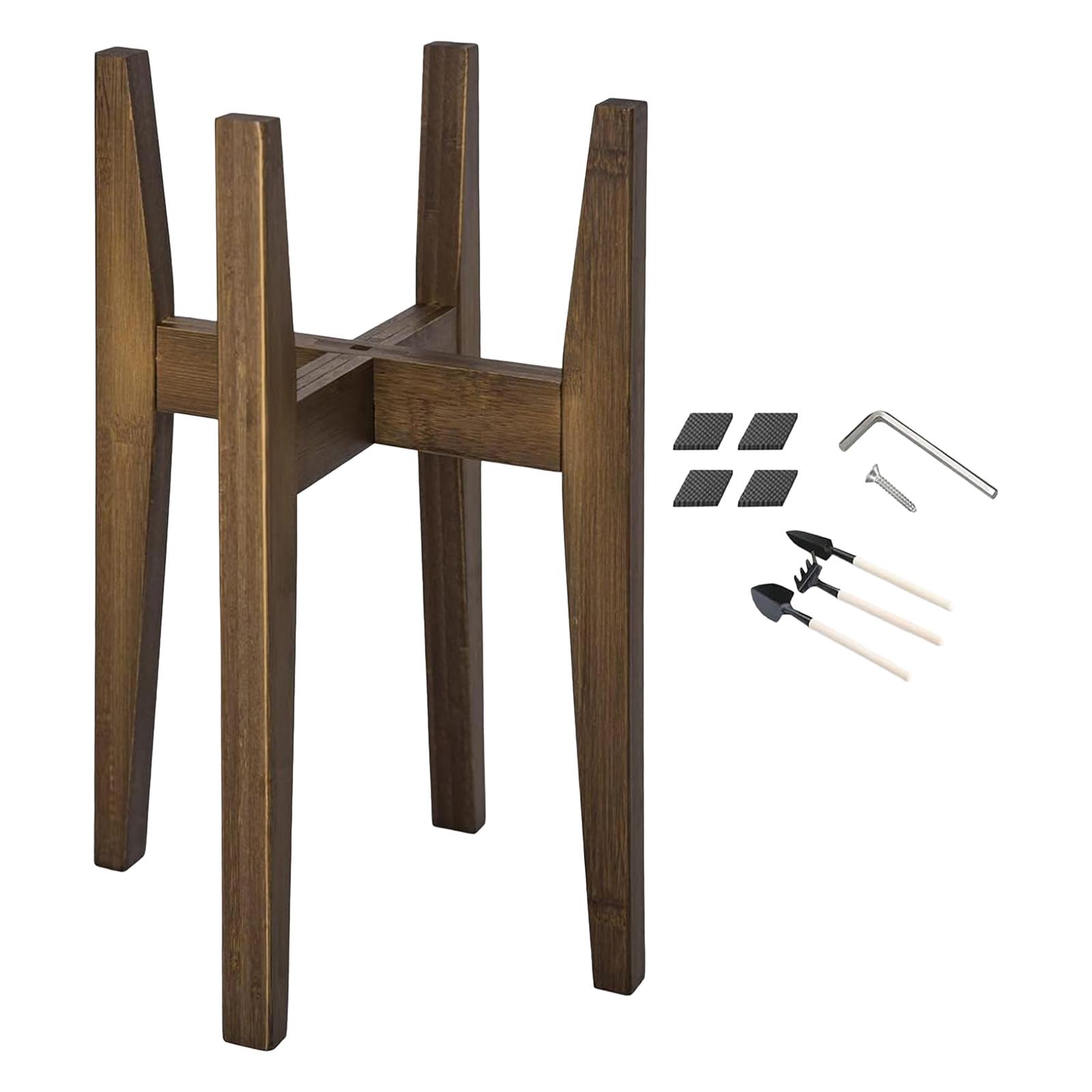 Adjustable Plant Stand Brown