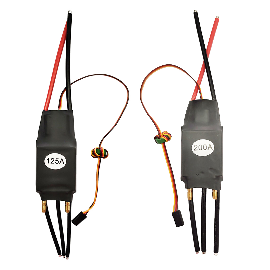 2xWaterproof 125A Brushless ESC Speed Controller for RC Car/Boat Parts