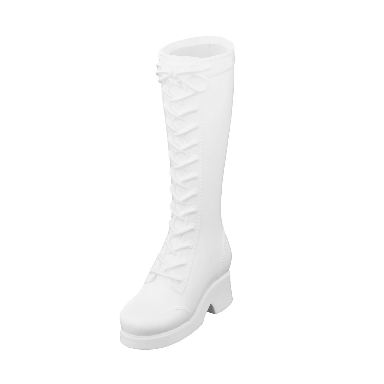 High-Heeled Combat Boots for 12 Inch Figure