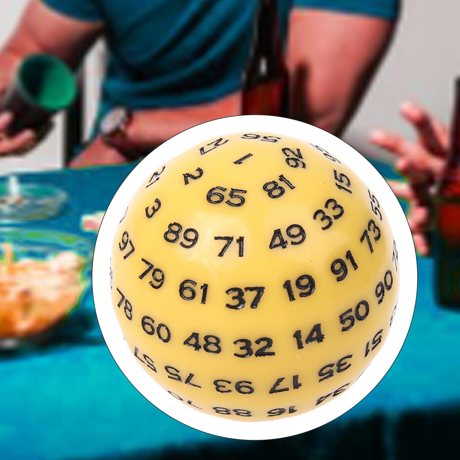 Acrylic Dices Game Entertainment Family Polyhedral Dice Yellow