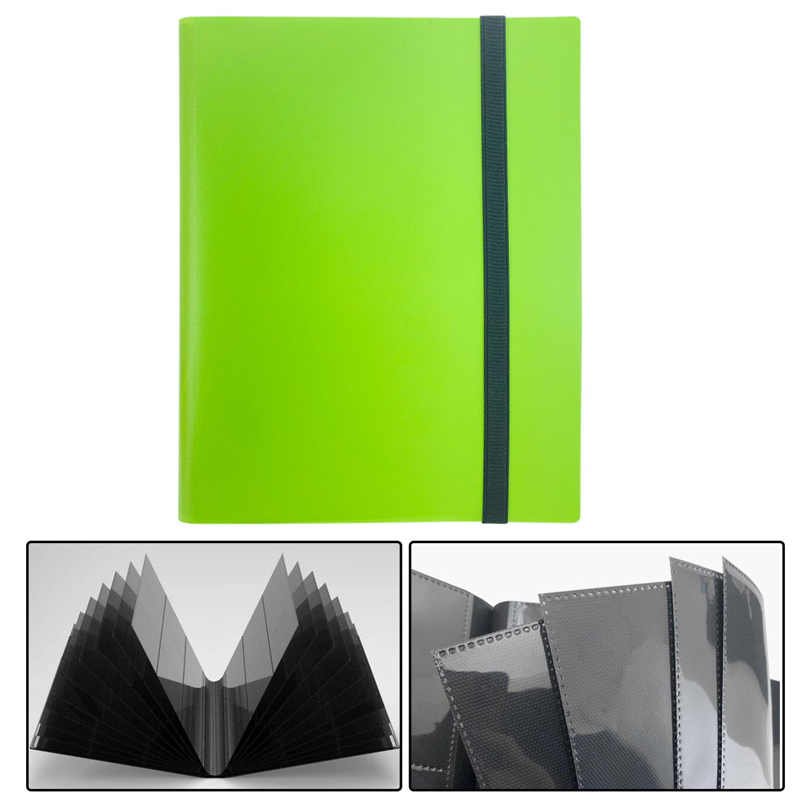Card Binder Card Collectible Business Card Holder for Baseball Card Green