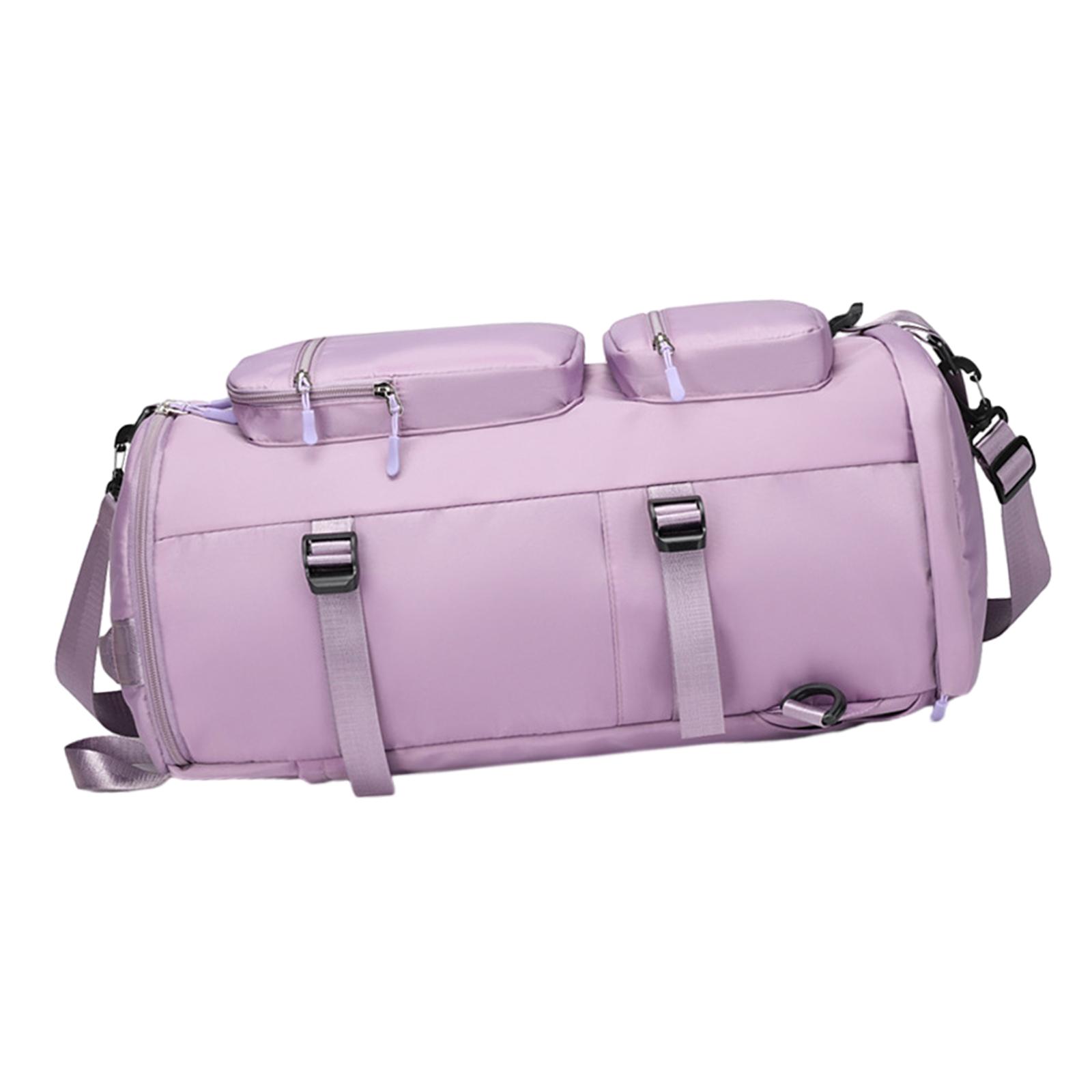 Weekender Overnight Bag Fitness Waterproof Travel Gym Sports Duffle Bag Violet