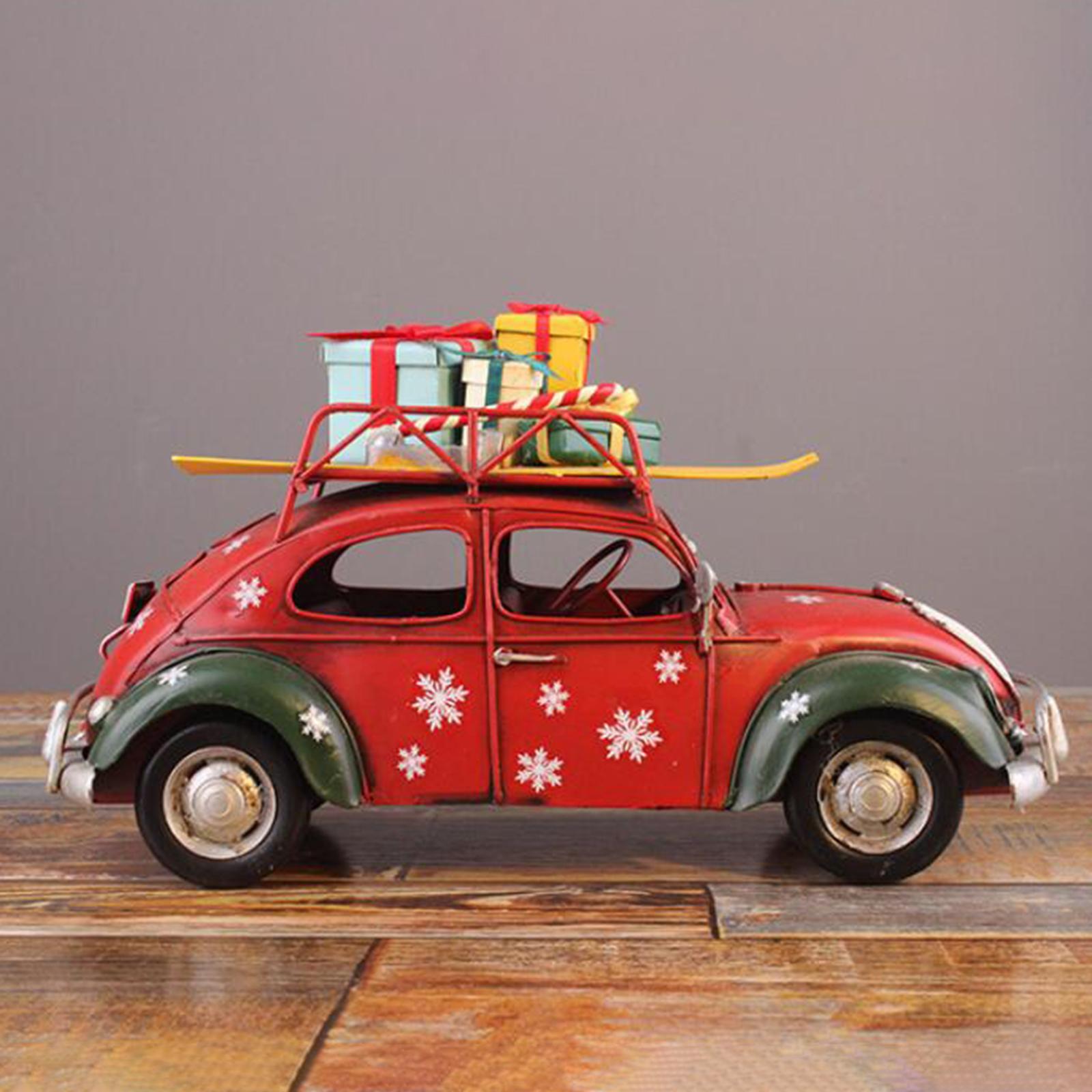 Metal Trucks Car Model Farmhouse Truck Ornaments for Table Friends Christmas