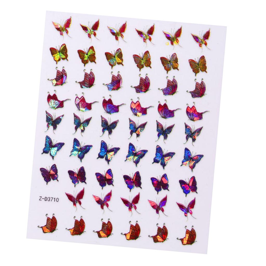 Nail Art Stickers Nails Decals Butterfly Pattern DIY Manicure Supplies HD-08