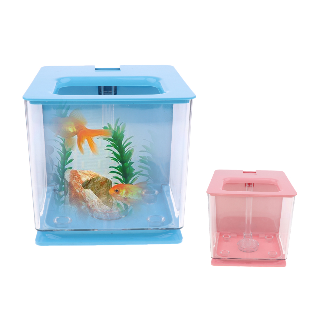 Selbstreinigende Kunststoff Aquarium Desktop Aquarium Betta