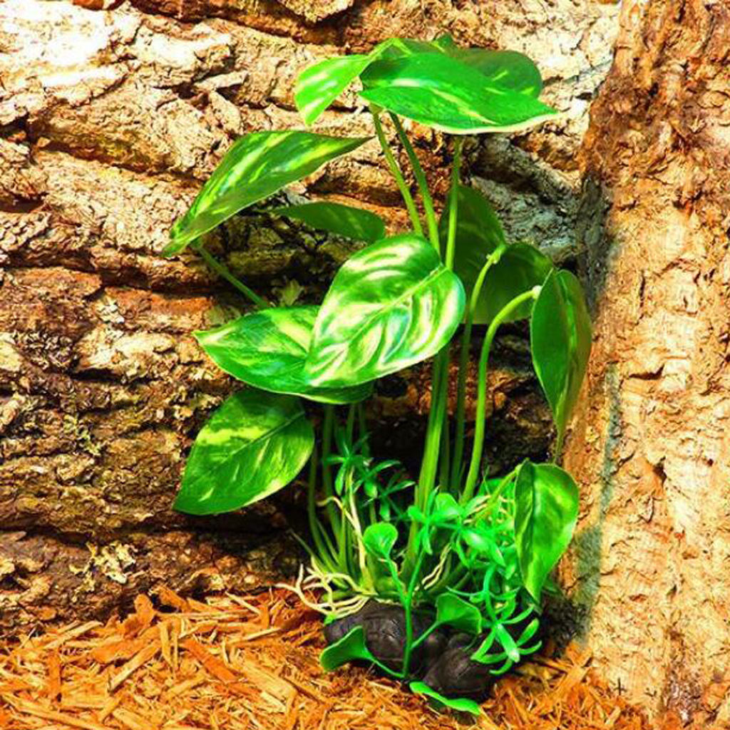 Reptile Aquarium Lifelike Underwater Plant Water Grass Decoration 22cm