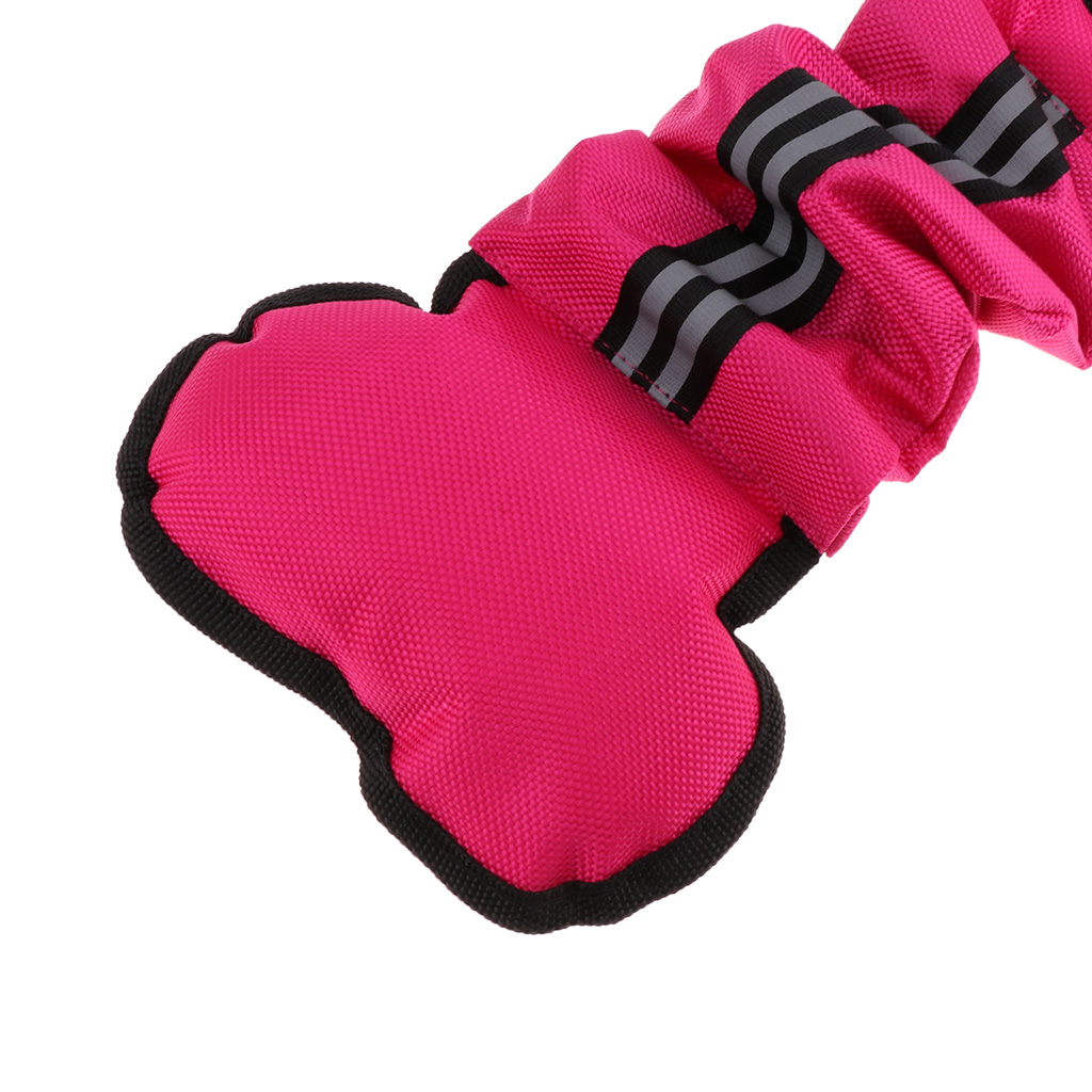 2Pcs Bone Type Dog Bite Tug Pillow Durable Exercise Training Toys Rose Red