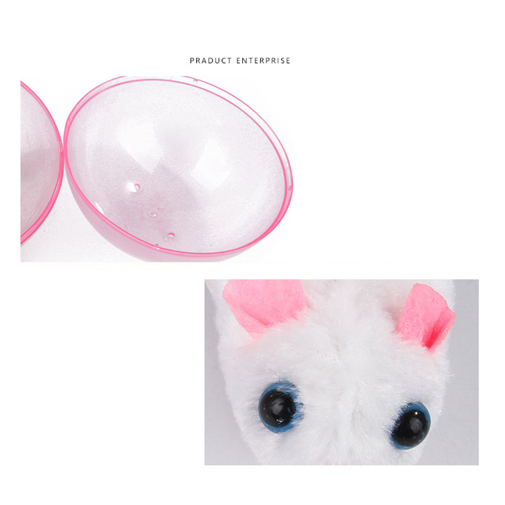 Built-in Plush Toy Dog Cat Automatic Interactive Rolling Ball Toys hamster