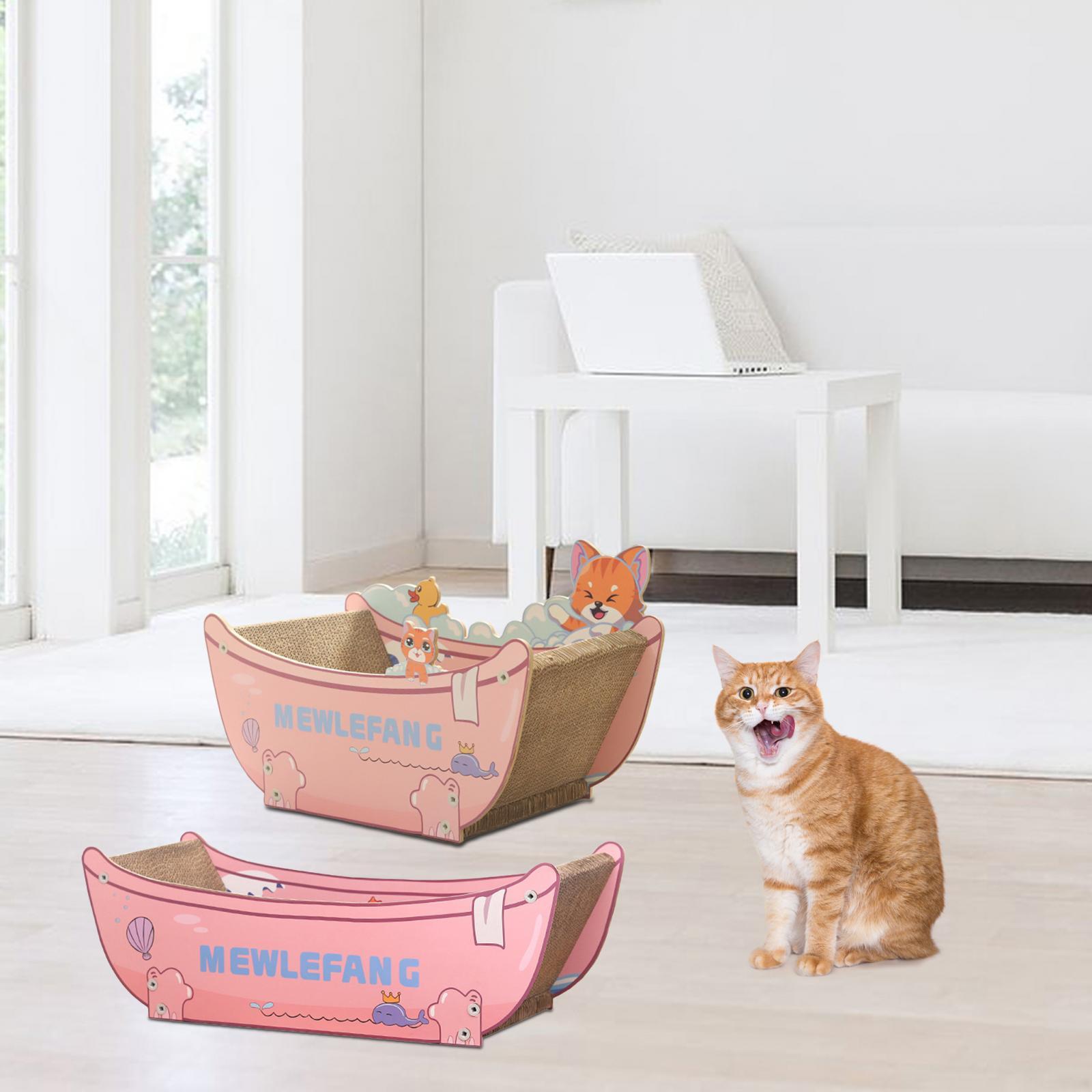 Cat Scratching Board Durable Grinding Claw Sleeping Cat Scratcher Lounge Bed