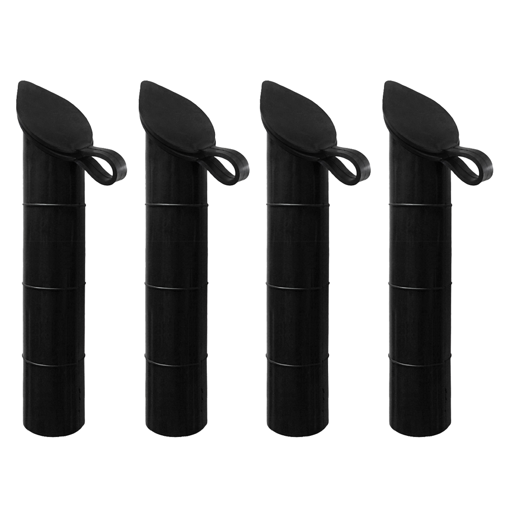 4 Pieces Fishing Rod Holder Mount Rubber Inner Sleeve Tube Liner 30 Degree