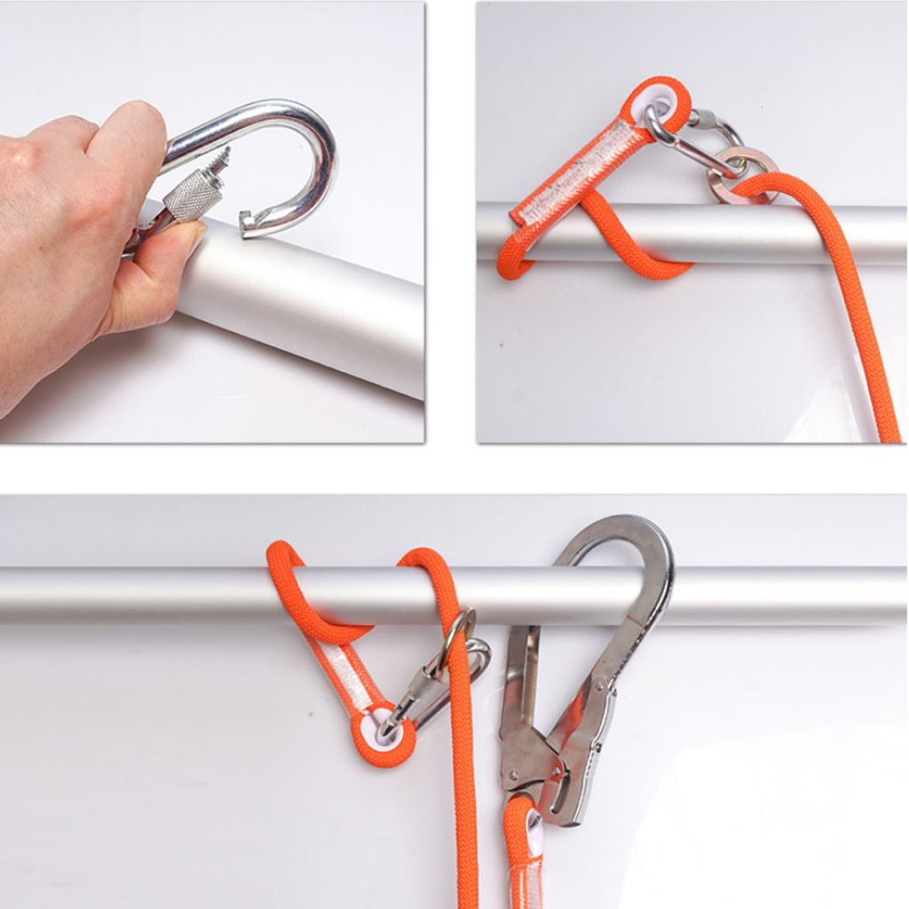 Rock Climbing Half Body Fall Protection Safety Harness Belt Lanyard 3m L