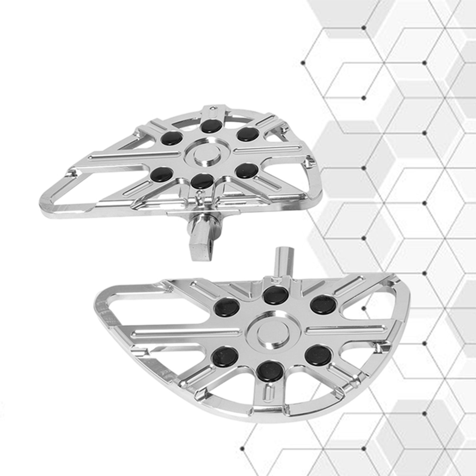 Motorcycle Foot Pegs Rest Footrest Pedals for Harley Touring Electroplate