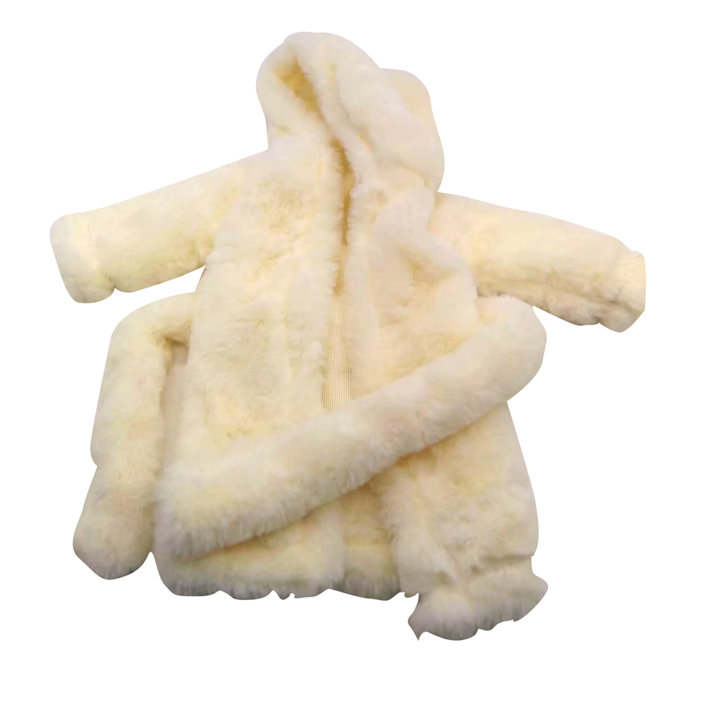 Muñecas capucha bata sauna abrigo camisón de franela para 18 pulgadas