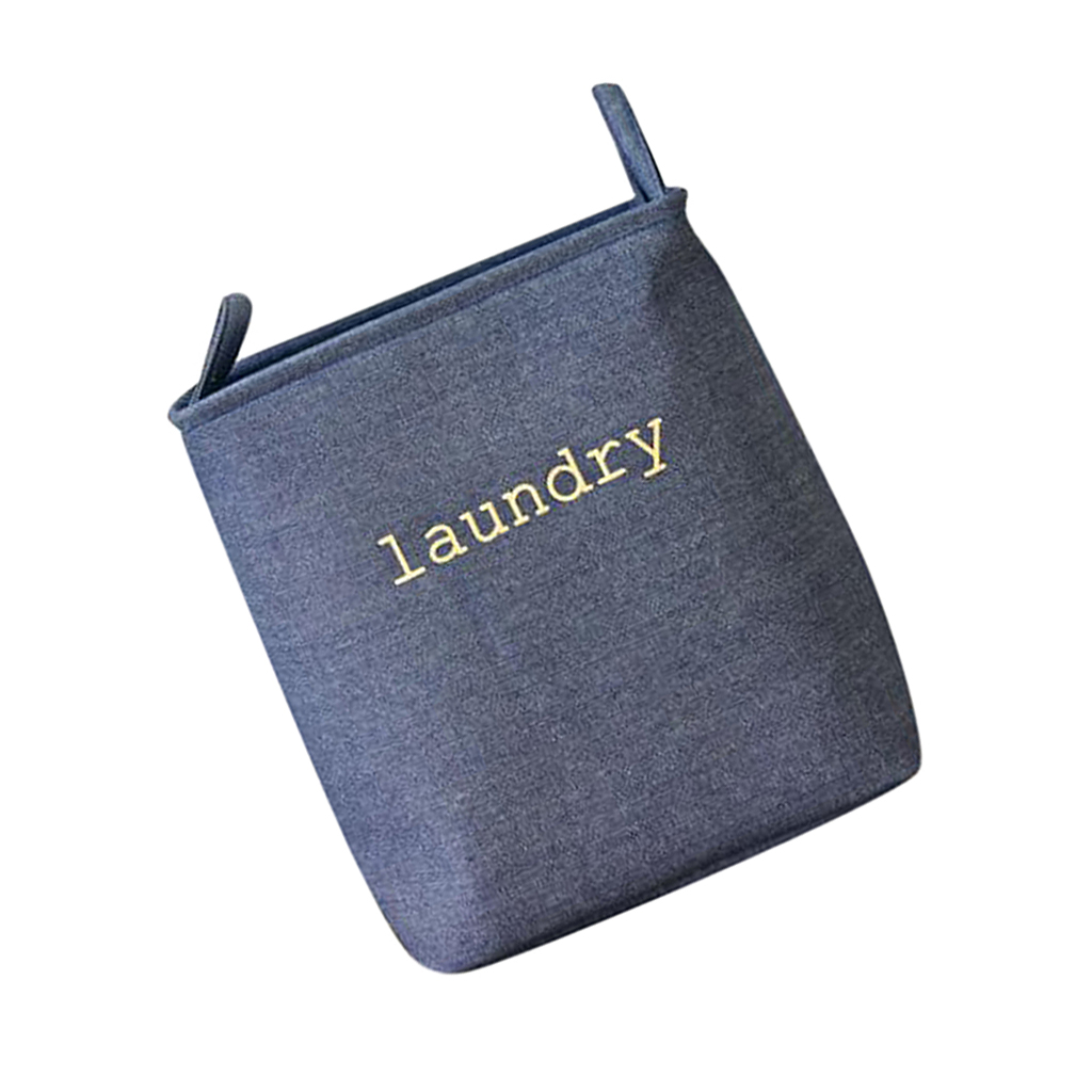 Children Kid Toys Clothes Storage Basket Hamper Laundry Organizer Blue L