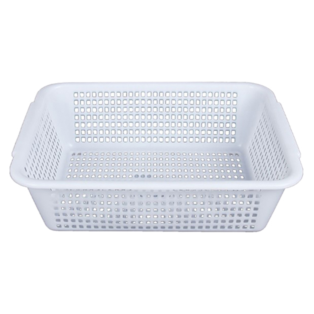 Household Storage Basket Rectangle Food Fruit Stainer Draining Bowl Colander S