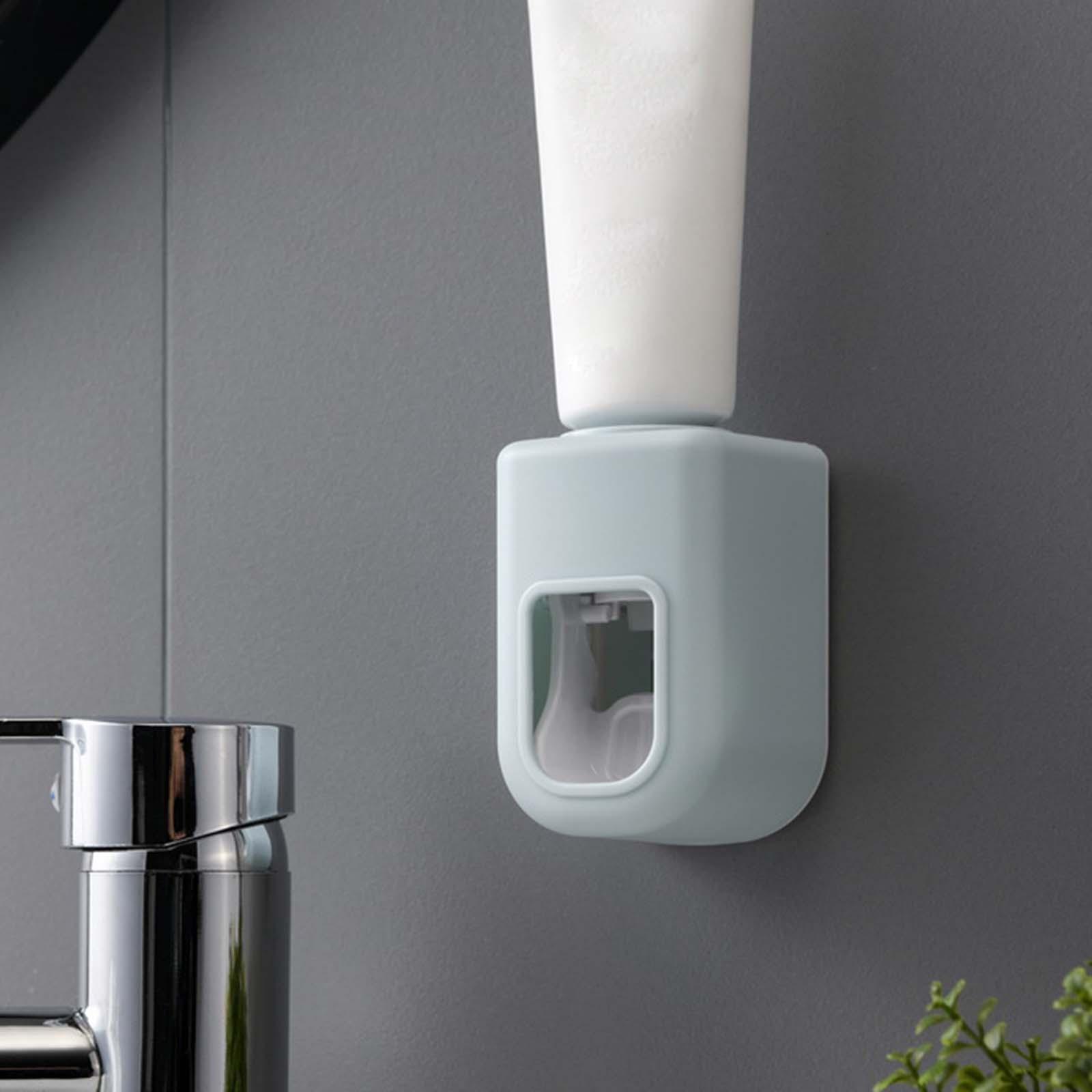 Wall Mounted Toothpaste Dispenser Automatic Bathroom Accessories for Home Blue