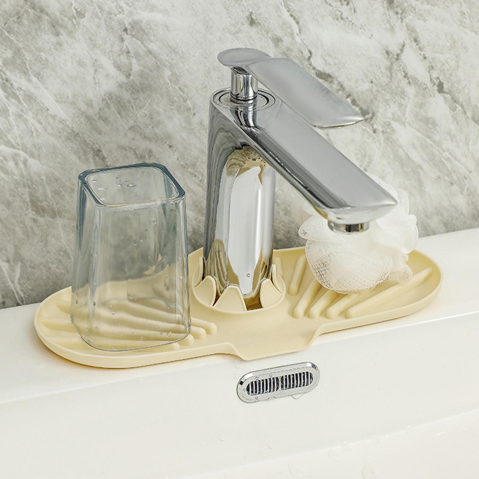 Silicone Sink Guard Faucet Mat Washable for Laundry Room Home Kitchen