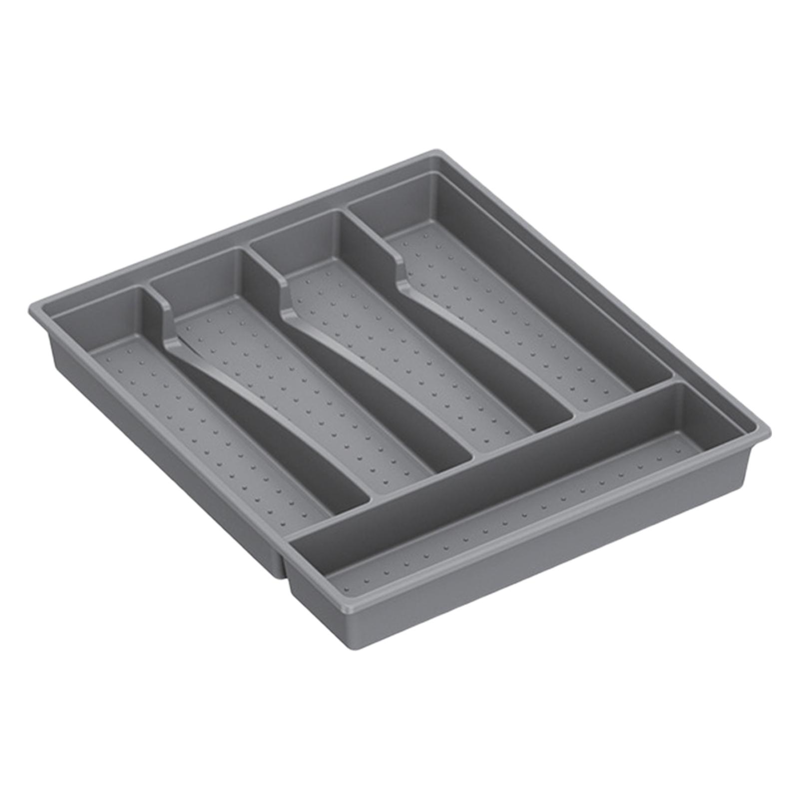 Cutlery Silverware Tray Dining Essentials Duty Heavy Flatware Cutlery Holder Gray