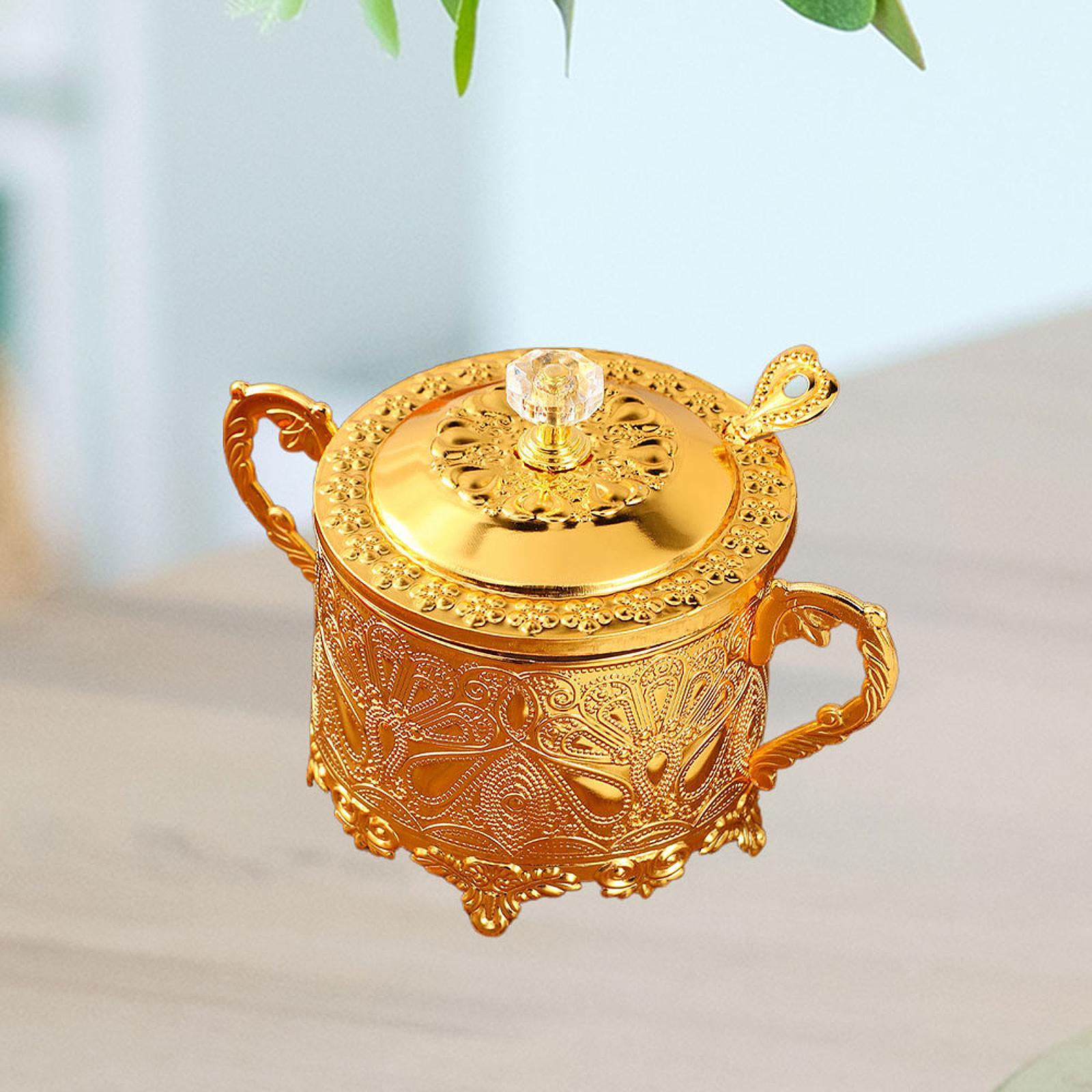 Candy Jar Novelty Dispenser Chocolate Container for Kitchen Dinner Household Gold