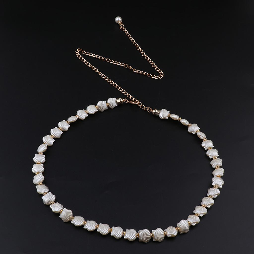 Shell Women Waist Chain for Girls Ladies Webbing Waist Strap