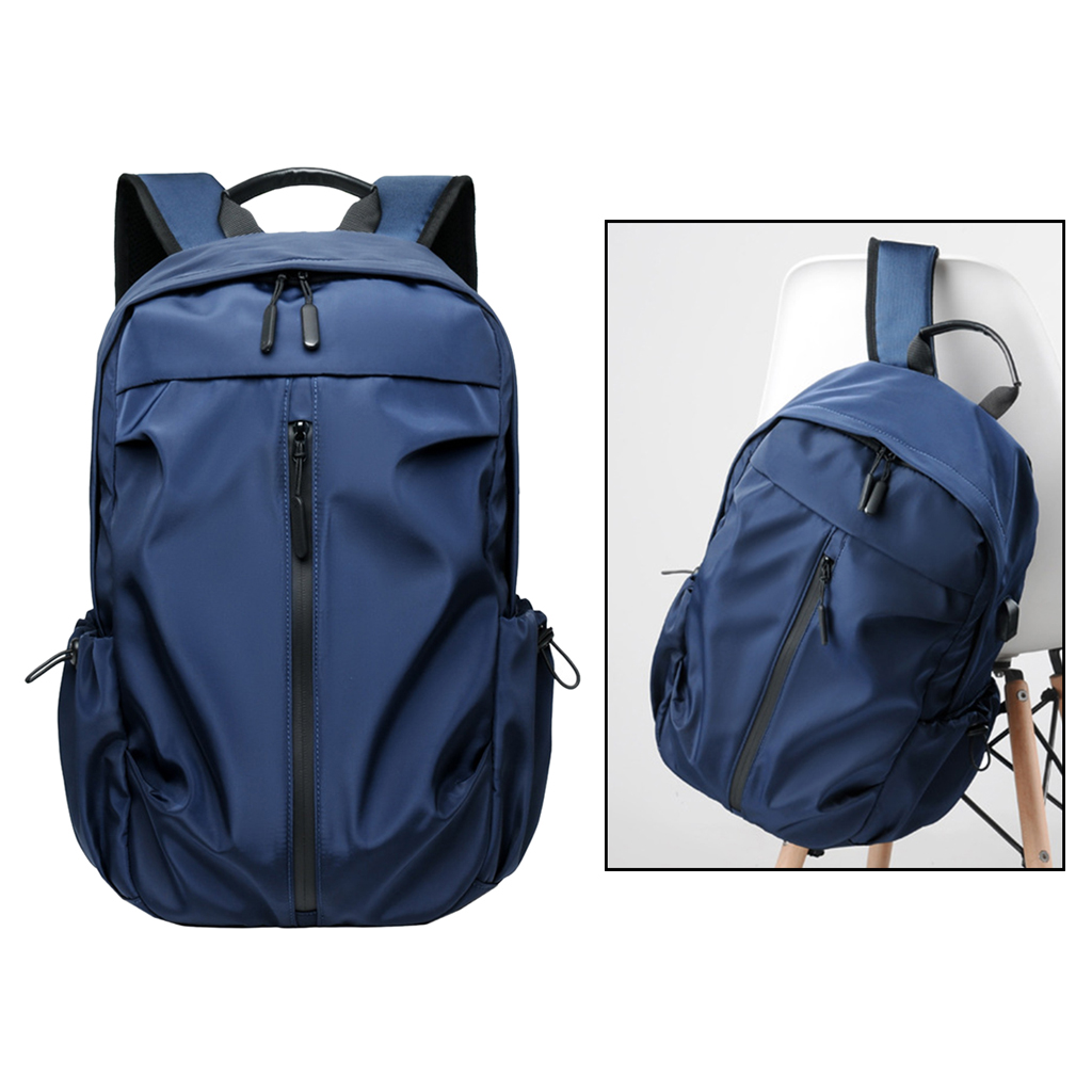 Travel Laptop Backpack Computer Daypack with USB Charging Port Blue