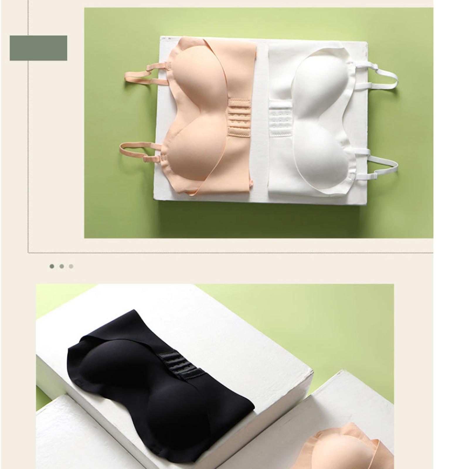 Thin Women Seamless Bra Backless Push Fitness Women Yoga L Brown