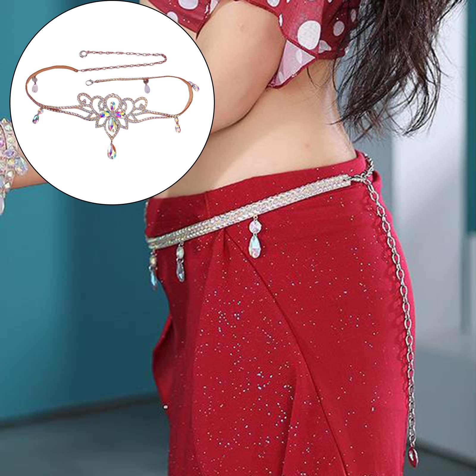 Lady Women Waist Chain Belly Dance Belt Indian Dancing Costume 75cm