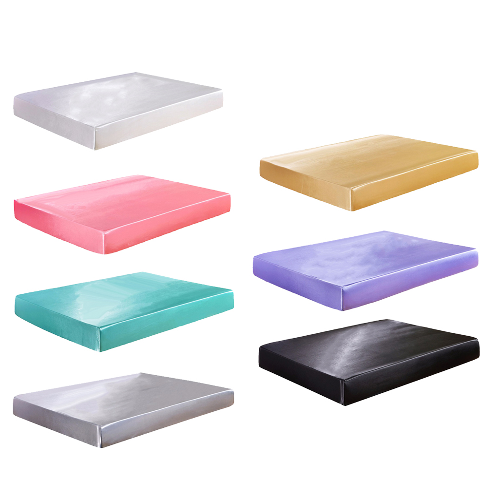 2xHome Textile Bed Sheet Solid Fitted Sheets 99x190x30cm White