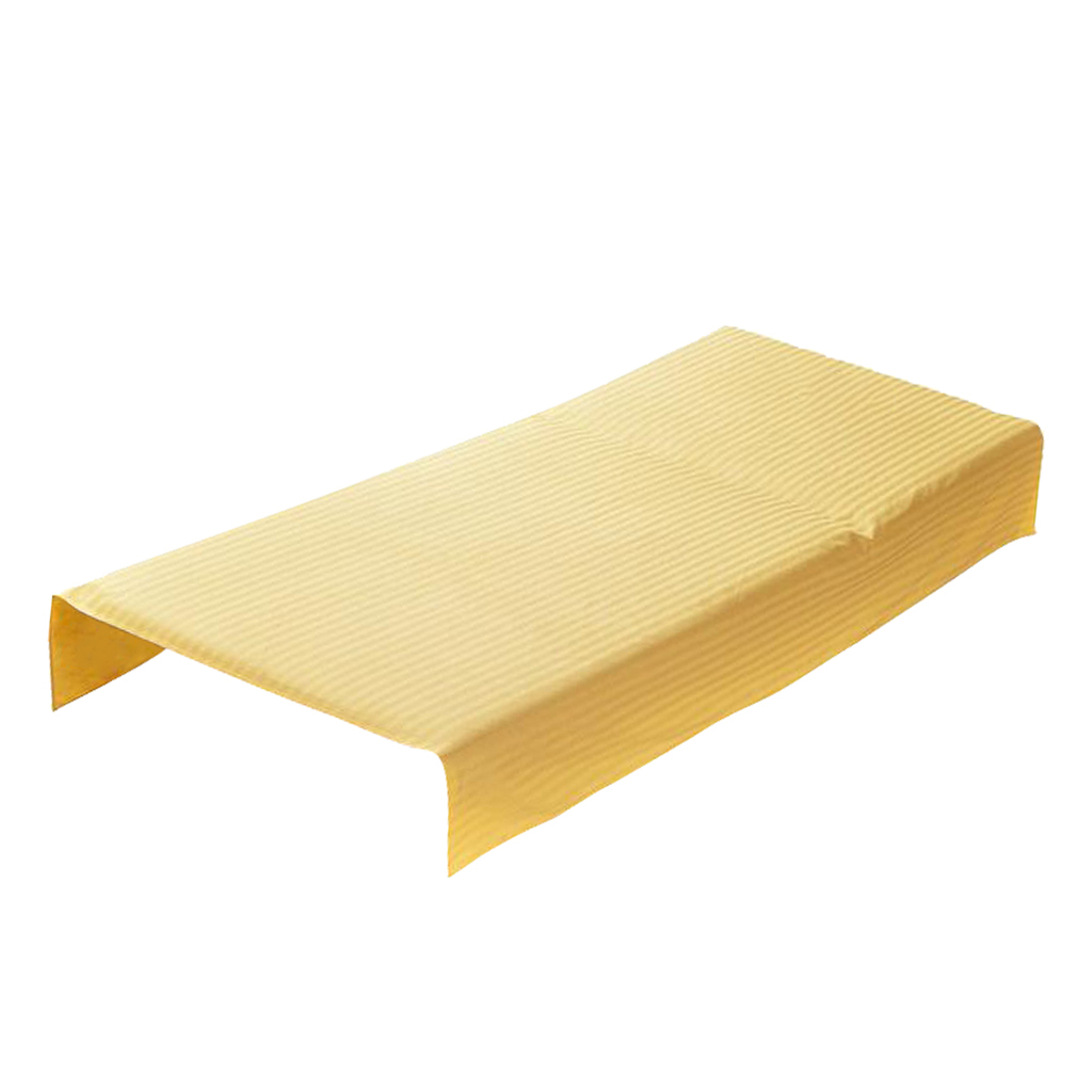 Satin Yellow Universal SPA Massage Bed Sheet Cover  120x180cm