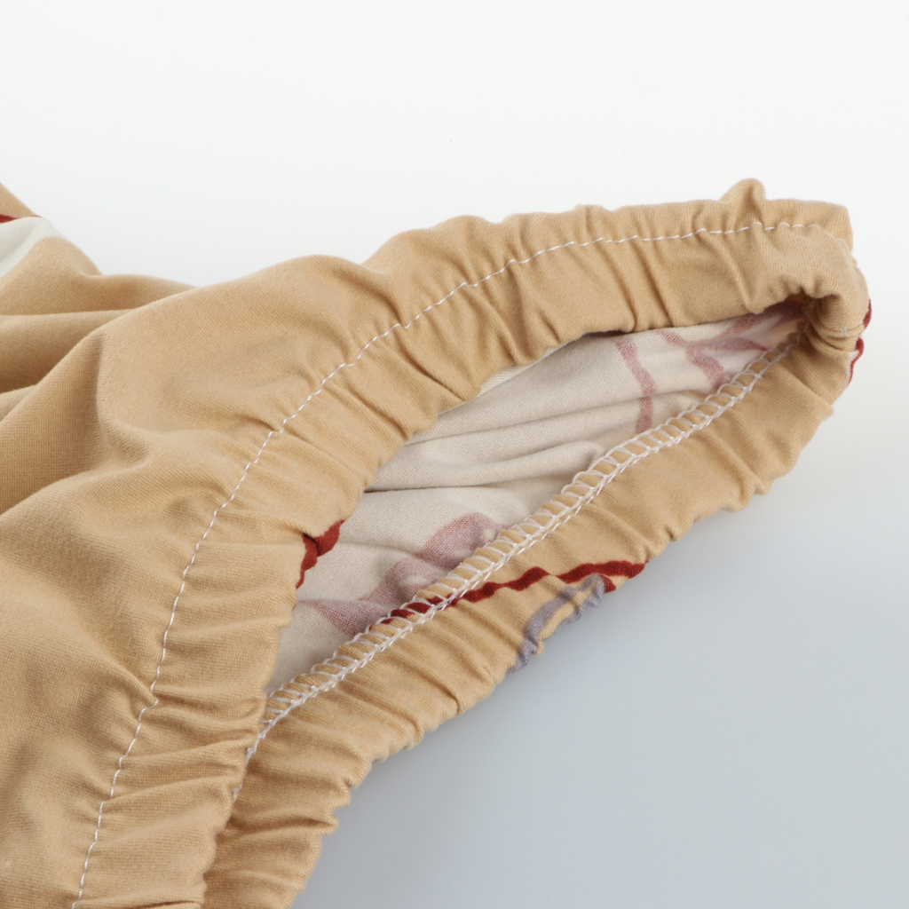 Stretch Spandex Slipcover Office Computer Chair Cover Beige-Floral