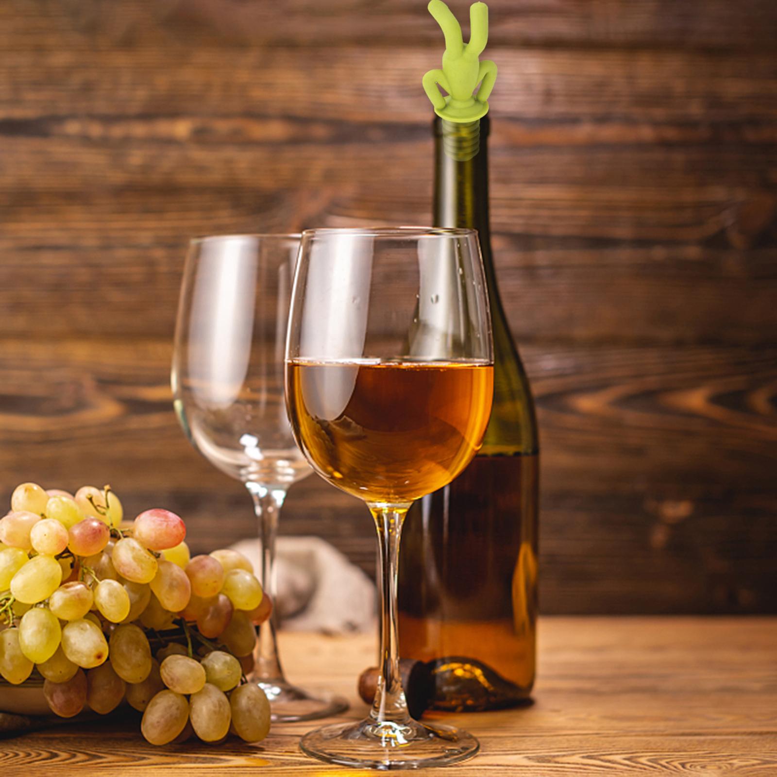 Creative Silicone Wine Bottle Stopper Party Wine Glass Marker People