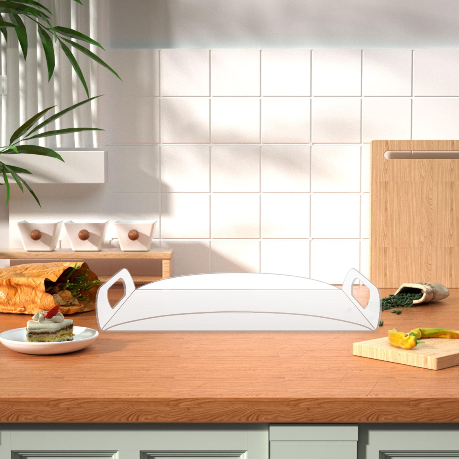 Clear Acrylic Tray Multifunctional Cosmetic Tray Serving Tray with Handles