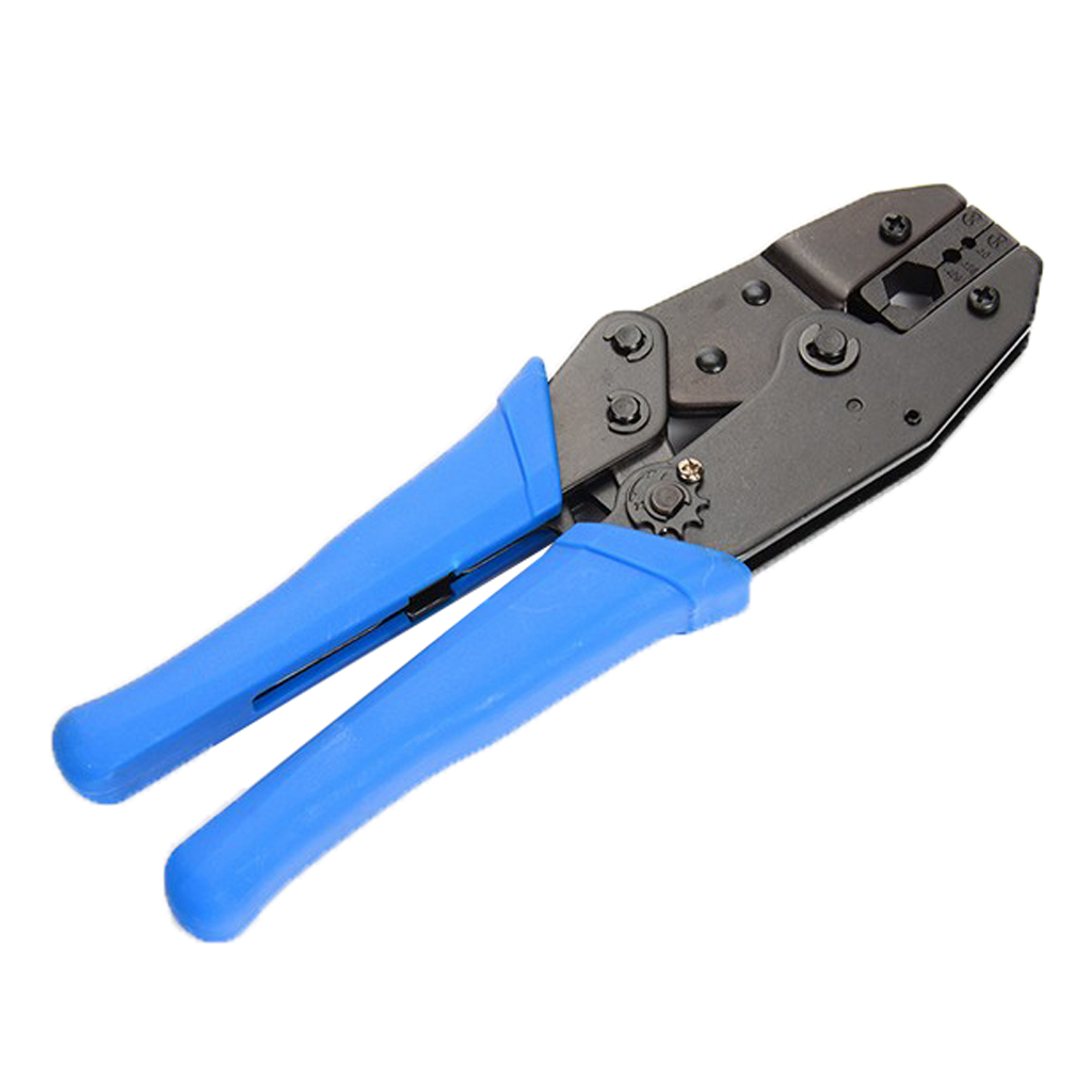 Ratchet Crimper Terminal Crimp Pliers Hardware Working Crimping Tools Blue