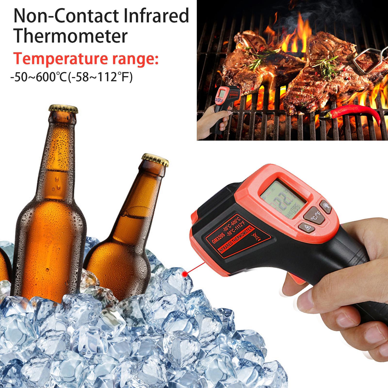 2Pcs Digital Thermometer Infrared Handheld Temperature     Non-Contact Home