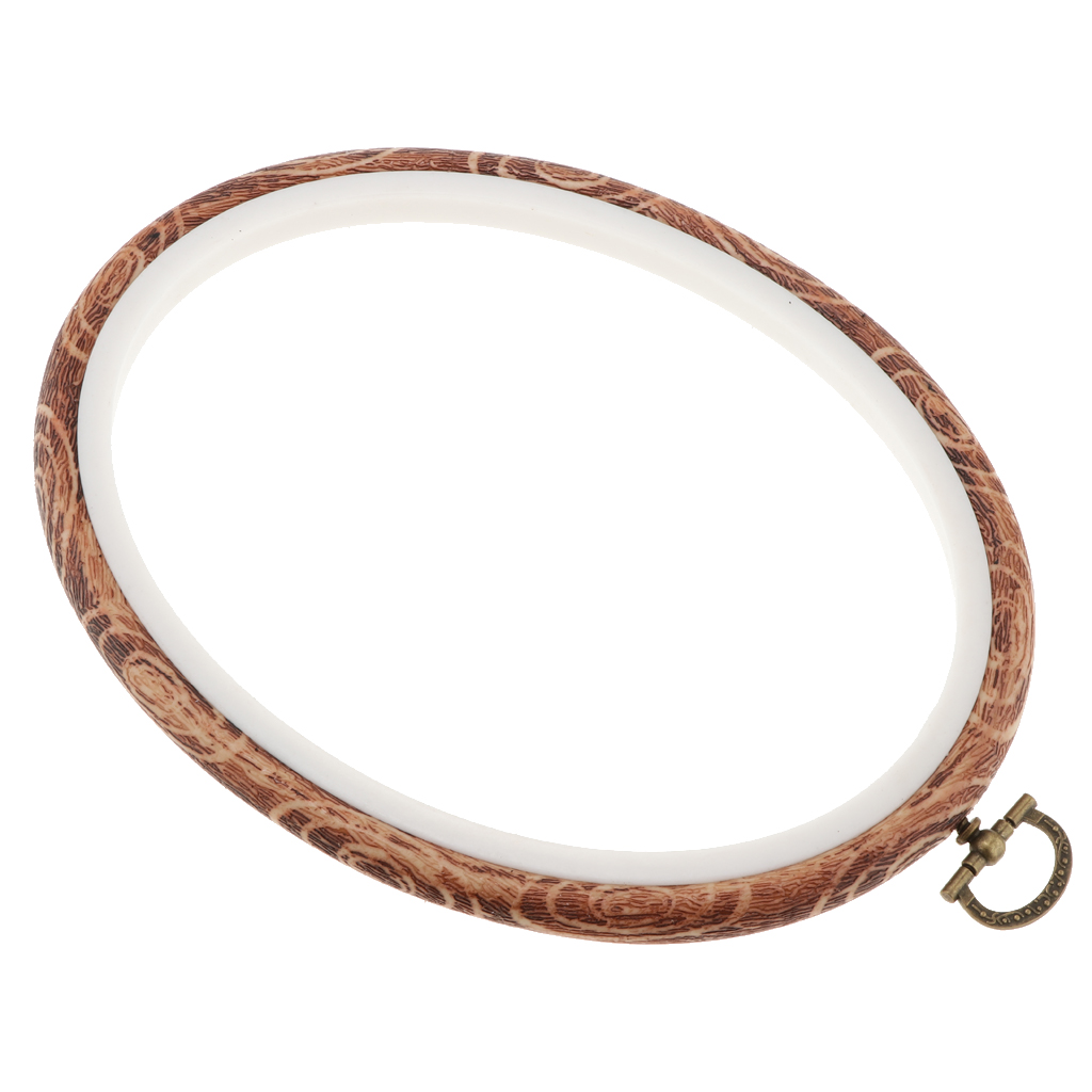 Plastic Oval Cross Stitch Hoops Needlework Embroidery Sewing Hoop 15x19cm